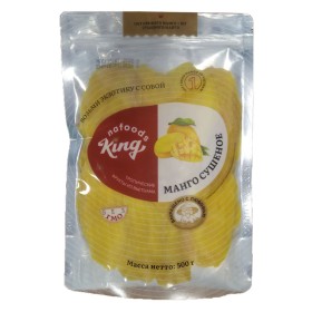 Натуральное сушеное манго без сахара 500г King